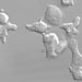 Dictyostelium cells moving towards a chemical attractant in a needle (Marwah Hassan)