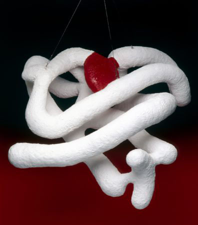John Kendrew's 'sausage' model of myoglobin. (Model late 1950s). 