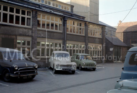 Exterior of the Old Cavendish Laboratory (New Museum Site). Home to the MRC Molecular Biology Research Unit.