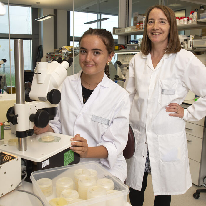 Shannon on work experience with Denise Walker