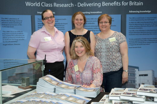 Organising group for the 2014 Alumni Symposium: Fiona Birnie, Christine Barrie, Sam Wynne and Annette Fau