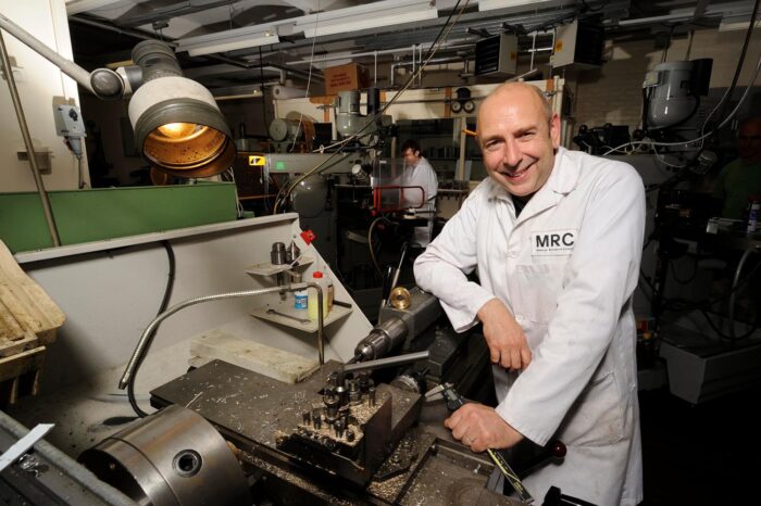 Steve Scotcher in the workshop