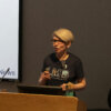 Anna Albecka-Moreau during her talk