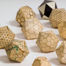 Geometric models exploring the structures of spherical viruses, by Aaron Klug and John Finch
