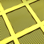 Optical micrograph of an ultrastable gold substrate